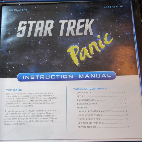 Open Box *Sealed Contents* Star Trek Panic USAopoly Fireside Games - Picture 4 of 4